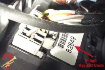 Ford Edge keypad factory code